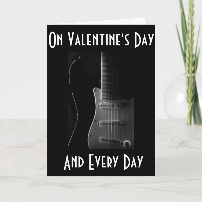 *VALENTINE* U BRING MUSIC TO MY LIFE/HEART DANCE HOLIDAY CARD (Front)
