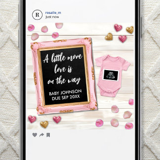 Valentine Ultrasound Photo Social Media Announcement