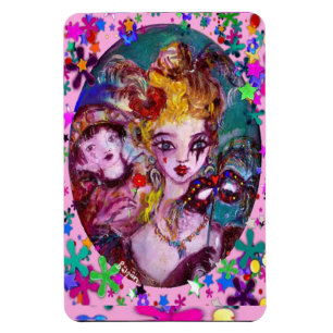 VALENTINE VENETIAN MASQUERADE CONFETTI MAGNET