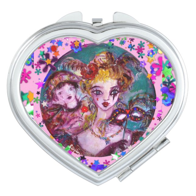 VALENTINE VENETIAN MASQUERADE CONFETTI VANITY MIRROR (Front)