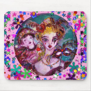 VALENTINE VENETIAN MASQUERADE MASKS MOUSE PAD