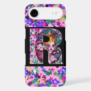 VALENTINE VENETIAN MASQUERADE MONOGRAM R LETTER iPhone 17 AIR CASE