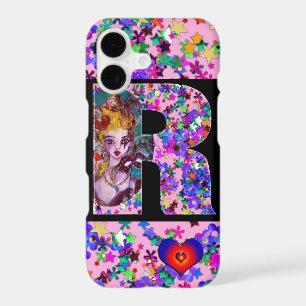 VALENTINE VENETIAN MASQUERADE MONOGRAM R LETTER iPhone 17 CASE