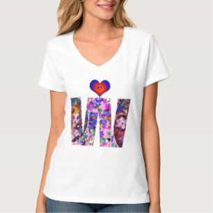 VALENTINE VENETIAN MASQUERADE MONOGRAM W LETTER T-Shirt