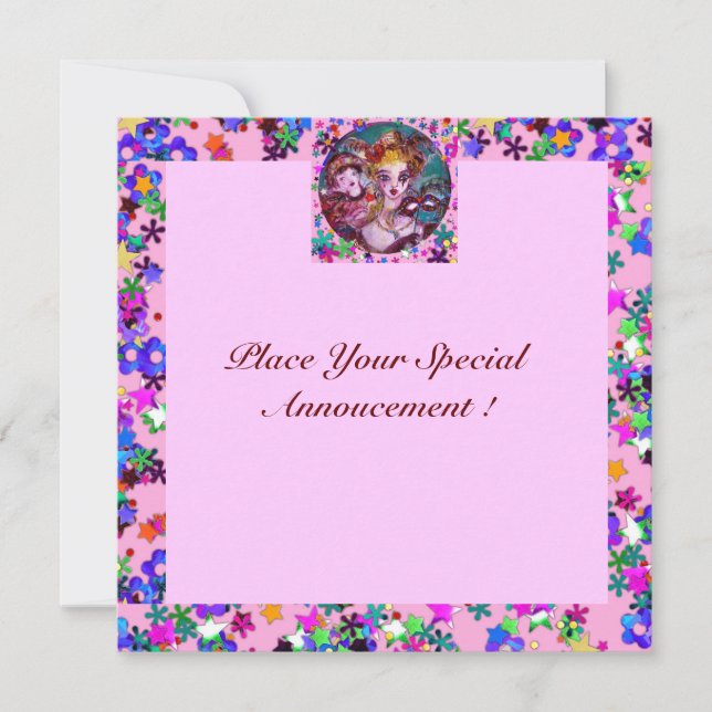 VALENTINE VENETIAN MASQUERADE PARTY INVITATION (Front)