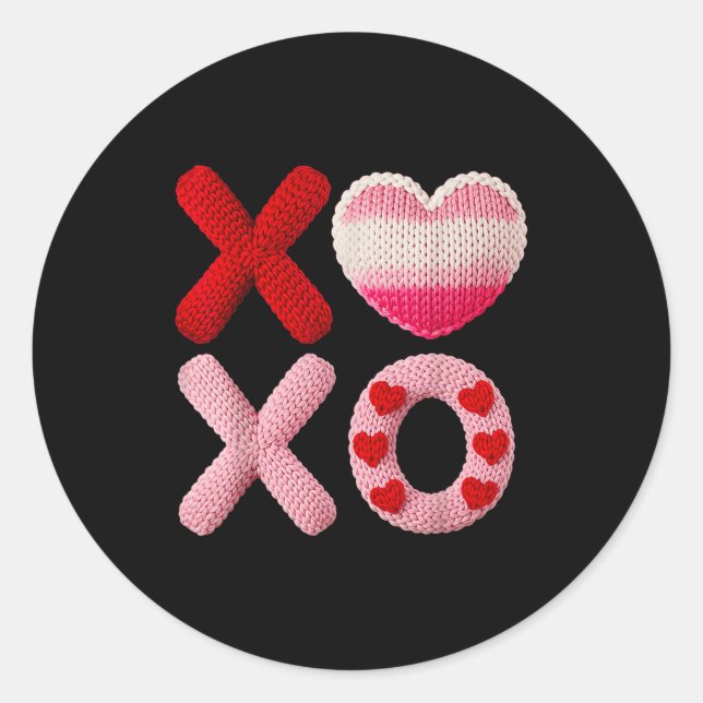 Valentine Vibe Design  Classic Round Sticker (Front)