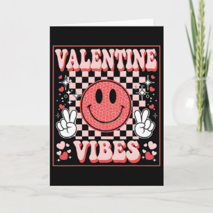 Valentine Vibes Retro Vintage Valentine's Day Hear Card