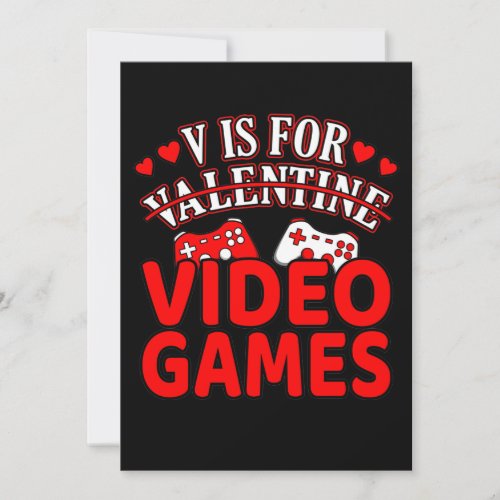 Valentine Video Games Romantic Valentines Day Coup Thank You Card