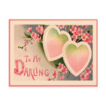 Valentine Vintage Heart Holiday Postcard
