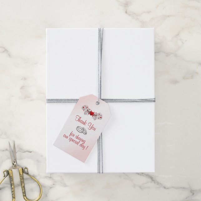 Valentine Wedding Gift Tags (With Twine)