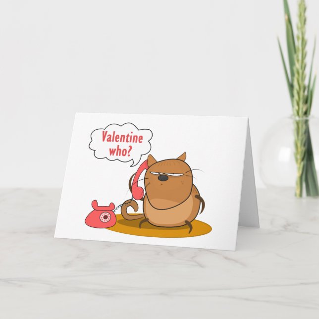 Valentine Who? Holiday Card (Front)