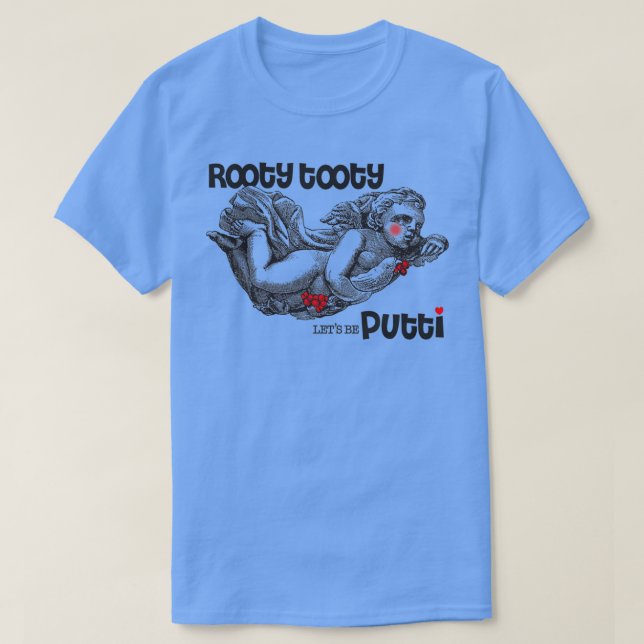 Valentine with Cupid Putti from Art History T-Shirt (Design Front)