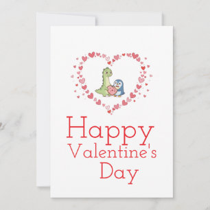 Valentine with friend  card