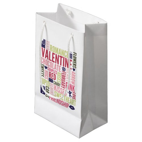 Valentine Words Valentines Day Gift Bag