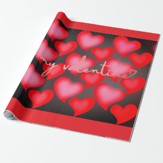 Valentine Wrapping Paper - Hearts