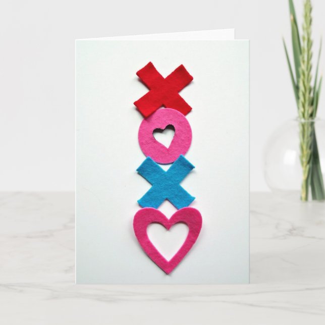 Valentine Xoxo Heart Card (Front)