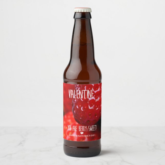 Valentine, you are berry sweet! beer bottle label (Front)