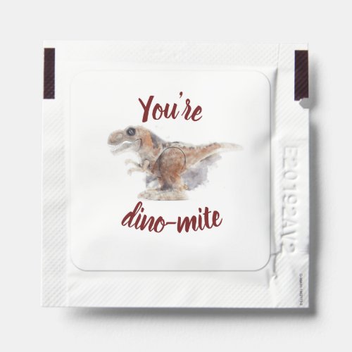 Valentine You are dino_mite Hand Sanitizer Packet