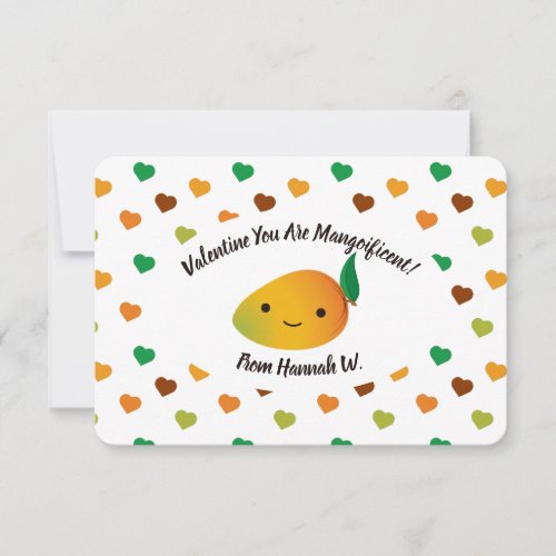 Valentine You Are Mangoificent Mango Note Card