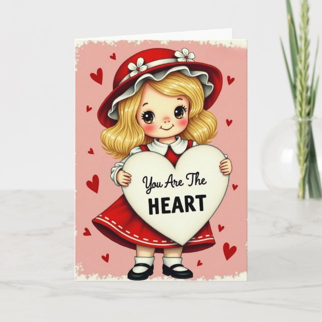 Valentine You Are The Heart Card (Front)