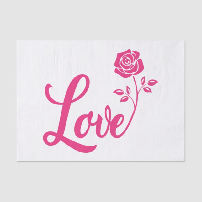 Valentine you for all forever Tissue Paper (Front)