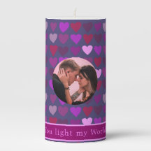 Valentine You Light My World Personalized Photo