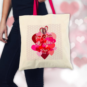 Valentine You Make My Heart Pop Tote Bag