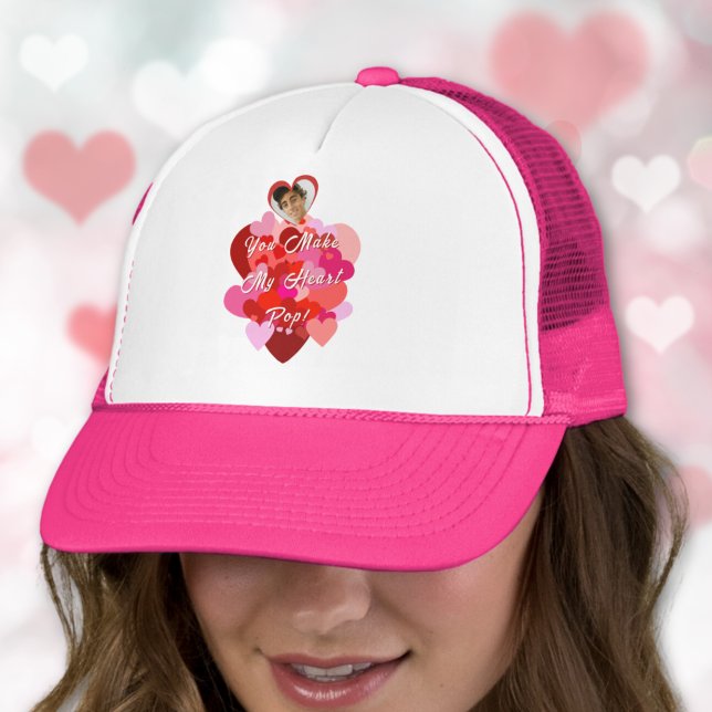 Valentine You Make My Heart Pop  Trucker Hat (Creator Uploaded)