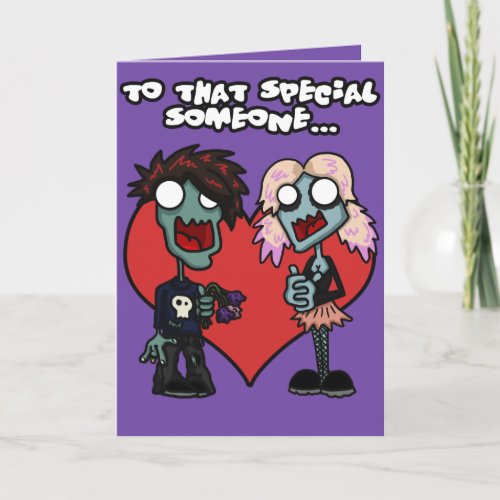 Valentine Zombies Card