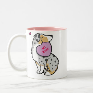 Valentine's 2015-Australian Shepherd-TP Blue Merle Two-Tone Coffee Mug