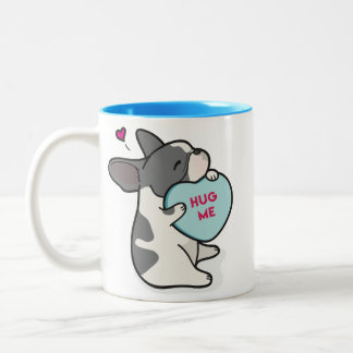 Valentine's 2015-French Bulldog-Blue Pied Mug