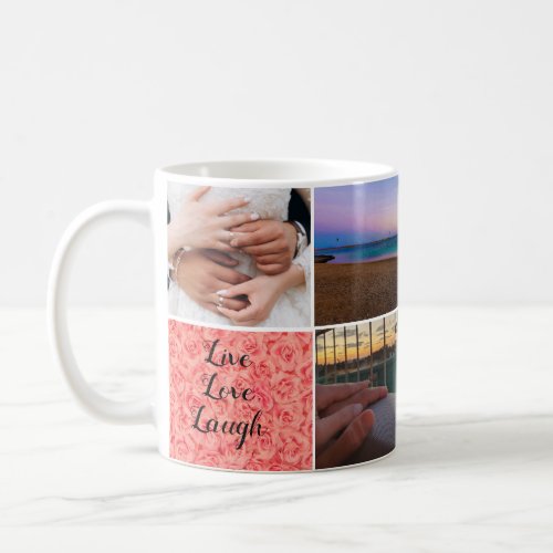 valentines 8 photos collage instagram wedding coffee mug