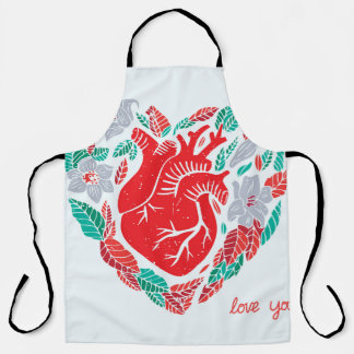 Valentine's Anatomical Heart: Unique Card Apron