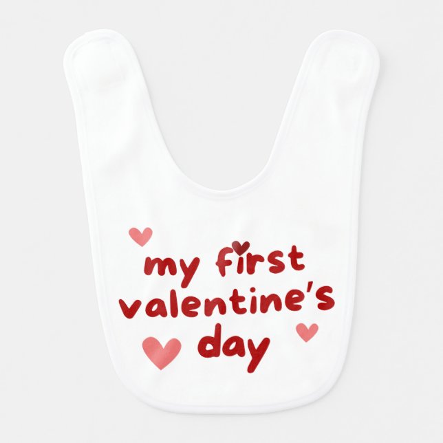 Valentines Baby Bib (Front)