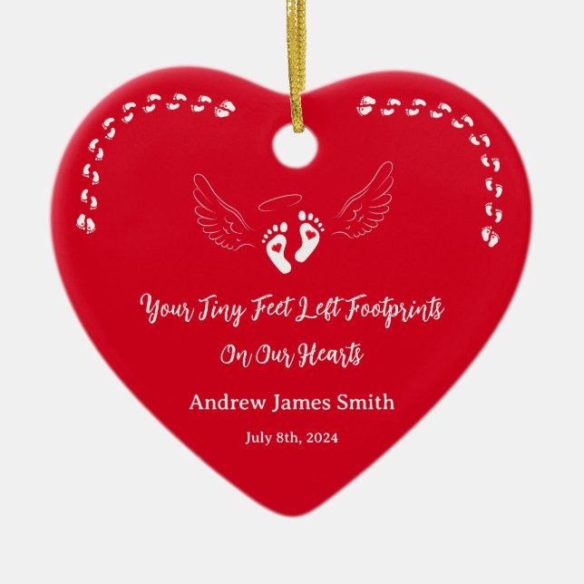 Valentine's Baby Loss Keepsake Ornament (Front)