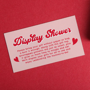 Valentines Baby Shower Display Shower Enclosure Card