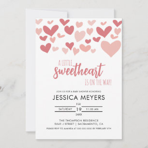 Valentines Baby Shower Invitation