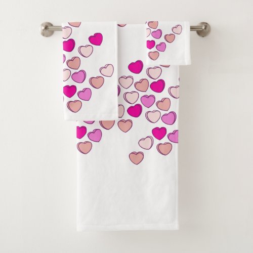 Valentines Bath Towel Set
