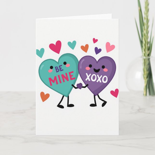 Valentines Be Mine Xoxo Card (Front)