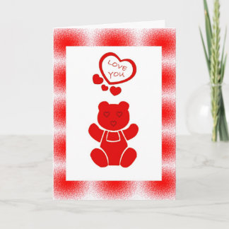 Valentines Bear Card