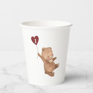 Valentines Bear Paper Cups