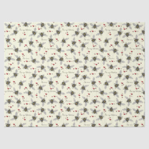 Valentines Bee Mine Bees Tissue Paper