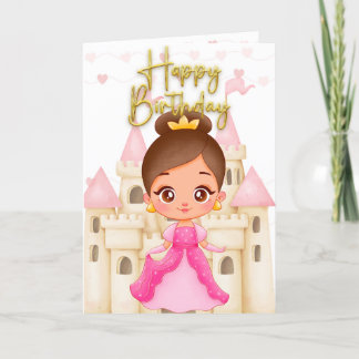 Valentine's Birthday Card - Princess