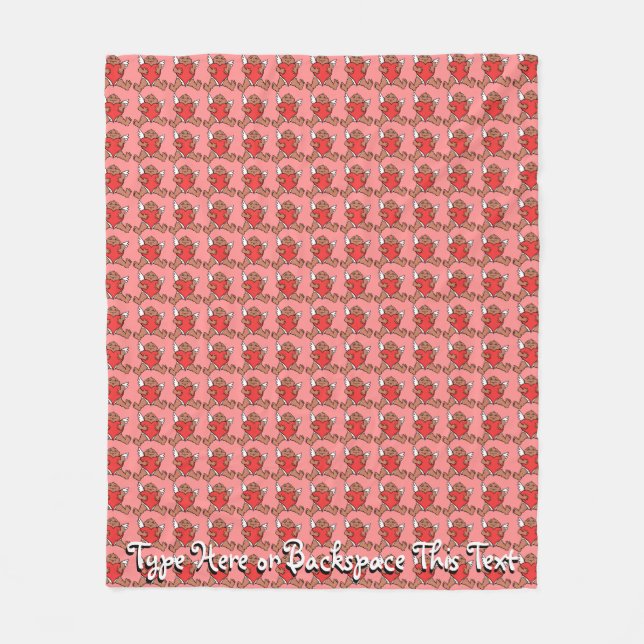 Valentines Blanket Cupid Love Custom Blankets (Front)