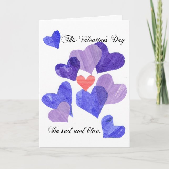 'Valentine's Blues' card (Front)