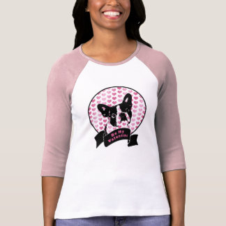 Valentines - Boston Terrier Silhouette T-Shirt