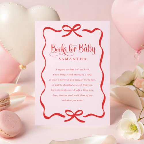 Valentines bow girl baby shower books for baby 
