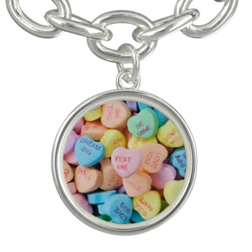 Valentines candy conversation hearts bracelet