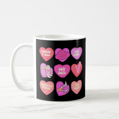 Valentines Candy Cowgirl Hearts Western Cowgirl Lo Coffee Mug