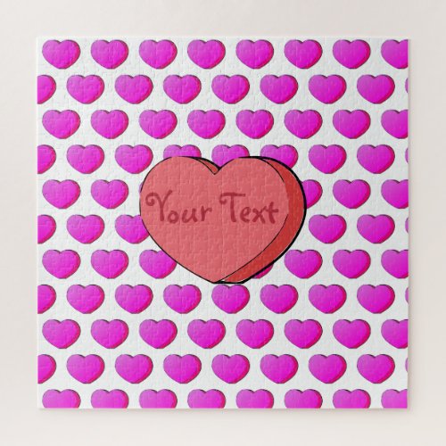 Valentines Candy Heart Drawing Jigsaw Puzzle